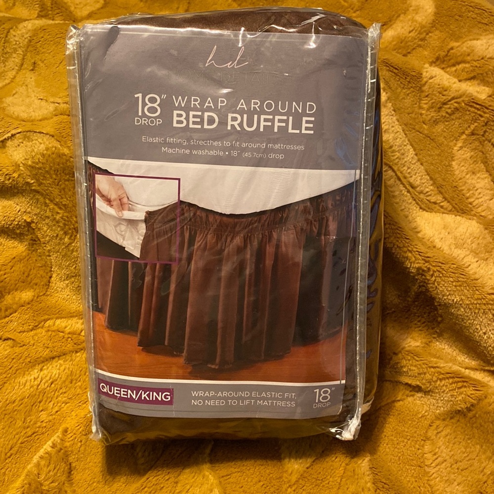 Wrap around Elastic Fit Bed Skirt